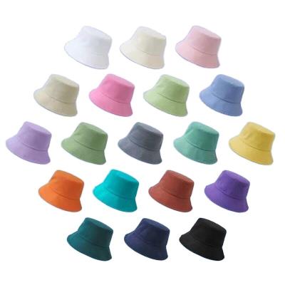 China Plain Custom Bucket Hats Women Bucket Hats White Customized Image Customized Logo for sale