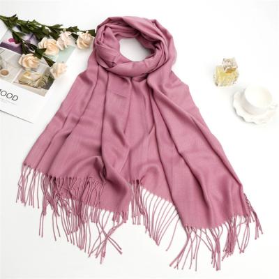 China Customized simple scarf nepal cashmere pasmina woman winter scarf warm pashmina shawls for sale