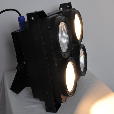 China CE UL High quality Guangzhou Studio Blinder 4 Heads 400W White Warm white 2in1 COB Audience LED Blinder Light for sale