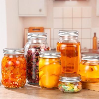 China Freshness Preservation Empty Clear Canning Food Storage Mini ball cookie Glass Round Mason Jar for Canning for sale