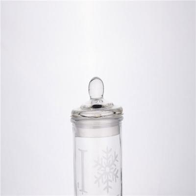 China Sustainable Round 4oz Cylinder Apothecary Glass Jar With Locking Lid Clamp Closure for sale