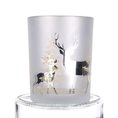 China Wholesale home decoration centerpieces decorative glass candle holder, round glass candle with high quality for sale