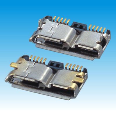 China PCB Micro USB 3.0 B/F Connector Electronic 10pins JiLN mini jinling for sale