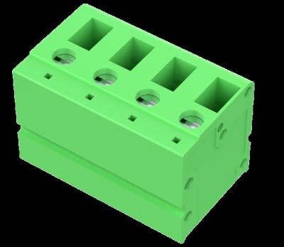 China 7.5mm Pitch 2P-24P Green Universal Screw JL105V-7.5 Straight Type Terminal Block for sale