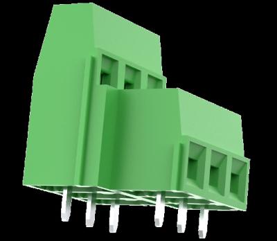 China 5.0 5.08 mm Pitch Multi Pin Green Screw Terminal Blocks Connector On PCB JL127A-5000A-5.08 for sale