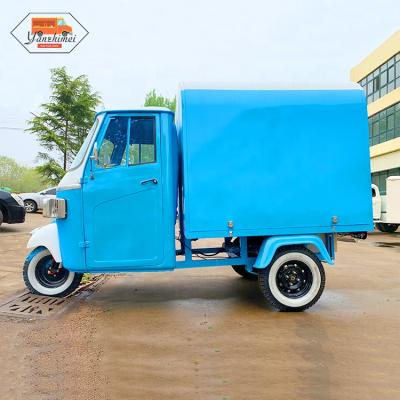 China Vegetable Processing Plant Most Popular Piaggio Monkey 50 Tricycle Tricycle Food Cart Mobile Food Truck For Sale for sale