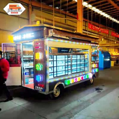 China Hot selling mobile vegetable processing plant food cart fully equipped electric bus food truck equipment hot dog street food truck for sale for sale