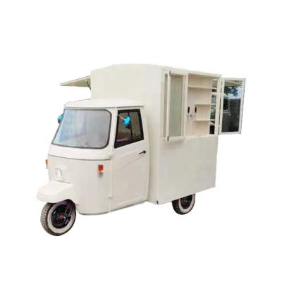 China Electric Vegetable Processing Plant Piaggio Monkey Food Truck Tricycle Ice Cream Tuk Mobile Shop Motorcycle Burger Kiosk Food Carts 50 for sale