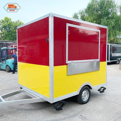 China Mobile Vegetable Processing Factory Street Selling Mini Food Trailer Food Truck Price Favorable Chinese Food Cart For Sale for sale