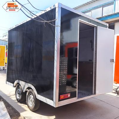 China Vegetable processing factory mobile fast food truck chinese concession food cart outdoor snack trailer for sale for sale