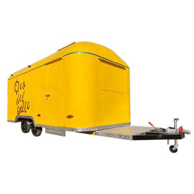 China Vegetable Processing Plant Building Serious Food Trailer Air Stream Fast Food Carts Stainless Style Mobile Food Truck For Sale for sale