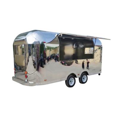 China Mobile vegetable processing plant airstream food trailer fast food vending cart bus camper food truck for sale for sale