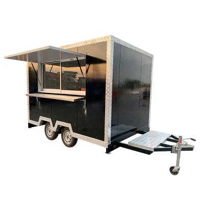 China Mobile Food Truck Mobile Hot Dog Vegetable Processing Factory Kitchen Food Trailer Camper Van Food Truck for sale