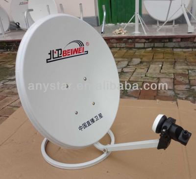 China Satellite TV Receiver 45cm 60cm 75cm 80cm 90cm Ku Band Dish Antenna for sale