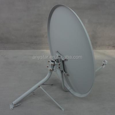 China Steel High Quality KU Band 90cm*100cm Satellite TV Antenna-Ground Mount With Stand for sale