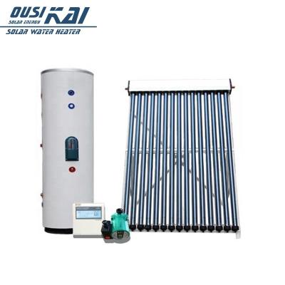 China Hotel Split Type Solar Water Heater Copper Coil Water Heater Solar Thermal System for sale