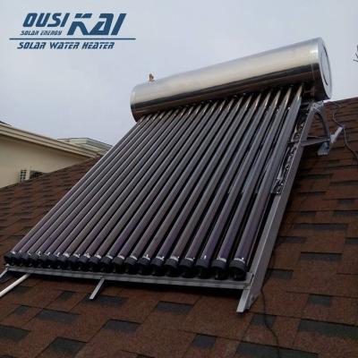 China Outdoor Pressure 150l Solar System Heat Pipe Solar Heater Solar Vacuum Tubes Price for sale