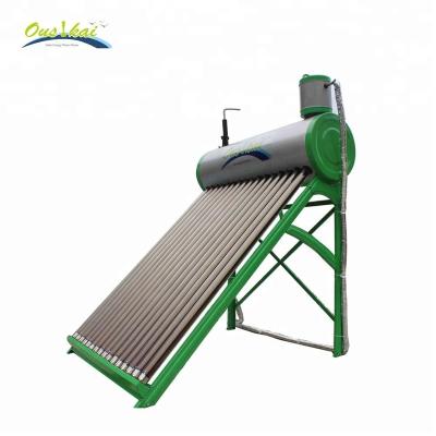 China Plastic copper coil preheated solar water heater for shower for sale