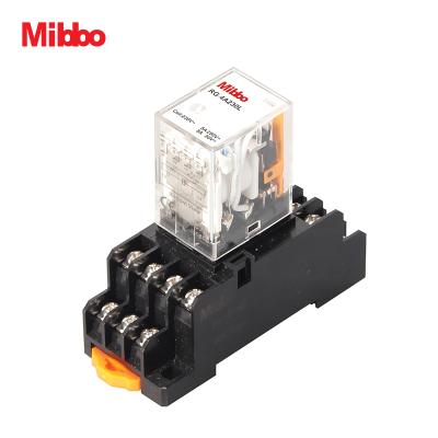 China Mibbo PLC Coil Voltage Ice Cube Control Sealed DIRECT Relay Socket Mount with LED Indicator and 8-PIN Configuration for sale