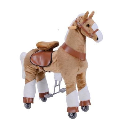 China Ride On Toy Ponyfunny Plush Indoor Rocking Horse Playground Equipment Ride On Cycle Horse Toy Ride On Horses Pony Scooter for sale