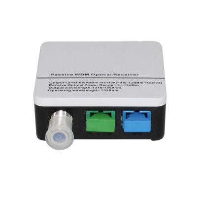 China Ftth CATV mini fiber optic receiver node catv passive optic WDM for EPON GPON for sale