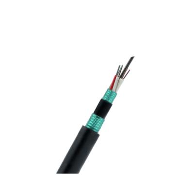 China Telecom / Network Single Mode Direct Buried Double Jackets GYTY 53 Optical Fiber Cable for sale