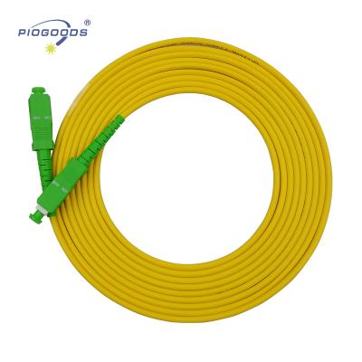 China FTTH SC/APC LSZH Indoor Jacket YFOC Patch Cord Fiber Optic Cable for sale