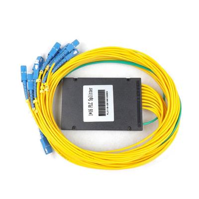 China FTTX 1x32 ABS Box With SC/UPC Connector Splitter Price Fiber Optic PLC Fiber Optic Splitters for sale