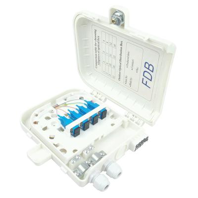 China LAN optical & WAN & CATV 8 Cores Fiber Distribution BOX 8 Ports ftth Drop Cable Box for sale