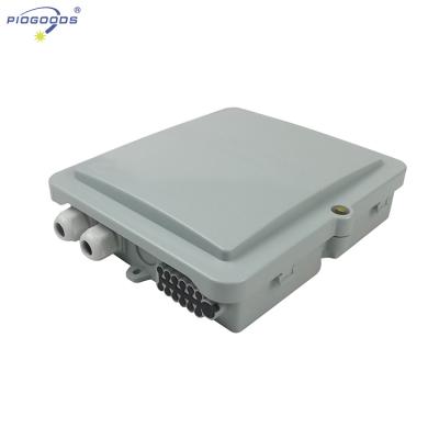 China HTTH FTTH0212A Outdoor Waterproof 12 Core Embedded Mini PC Fiber Optic Distribution Box for sale