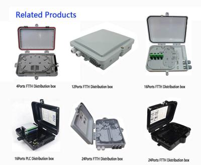 China LAN optical & WAN & CATV FTTH 8 Cores Plastic Fiber Optic Distribution Box Terminal Price for sale