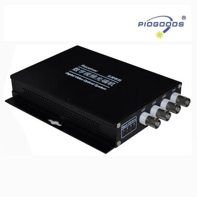 China FTTH 4channel optical fiber video converter, simplex 20km, single mode FC. for sale