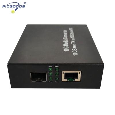 China FTTH PG-10GE-F 10G Fiber Optic Fiber To Ethernet Transceiver 10-100km Distance SFP Port for sale