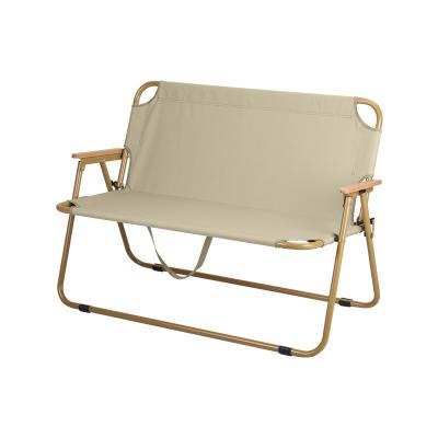 China Modern Leisure Backrest Camping Folding Chair Thickened Oxford Beach Chair Outdoor Portable Foldable Double Chair for sale