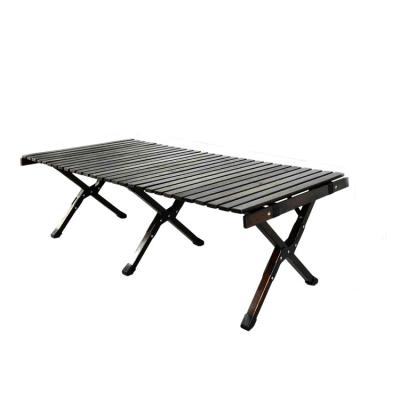 China Portable Indoor Outdoor Multipurpose Foldable Wooden Cake Roll Table Solid Wood Folding Picnic Table Picnic Camping Table for sale