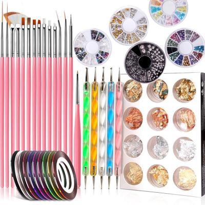 China Nail Brush Pen Set High Quality Hot Selling Around The World Nail Brush Acrylic Painting Nail Brush Set for sale