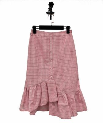 China Boutique women's fashion sexy women's casual clothing anti-static red and color custom plaid casual skirt for sale