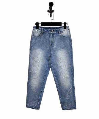 China Color Fade Proof 2020 fashion women's boutique news autumn and winter season blue + series custom women's denim color denim pants for sale