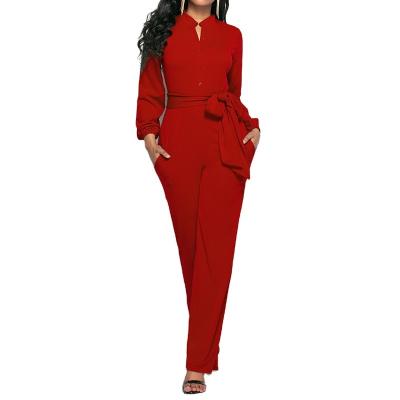 China QUICK DRY Wide Leg Overalls Fashion Slim Sexy Ladies Ladies Suits Clothing Women Clothing Overalls Pants for sale