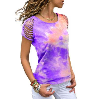 China Anti-Wrinkle Women's Printed T-Shirt for sale