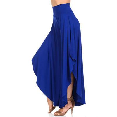 China Anti-wrinkle hih-waisted slacks wide-leg flared pants slacks for sale