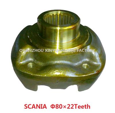 China STEEL DIFFERENTIAL FLANGE UNIVERSAL YOKE JIONT SLIP FOR SCANIA TRUCK SPARE PARTS 22TEETH DRIVE SHAFT for sale