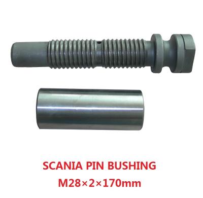 China steel LOCK PIN WITH RING LEAF SPRING BRACKET LATCH FOR SCANIA TRUCK SPARE PARTS for sale