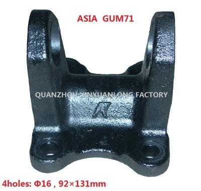 China FLANGE YOKE U-jiont steel YOKE GUM71 FOR MITSUBISHI ASIA TRUCK REAR AXLE DRIVE SHAFT for sale