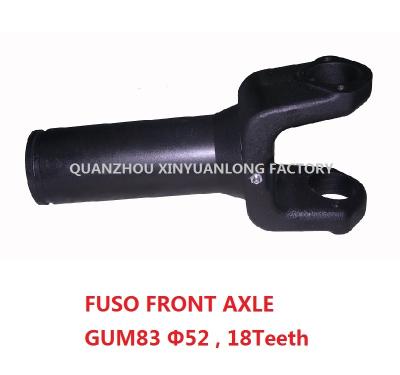 China SOCKET YOKE SLIP YOKE FLANGE YOKE Universal steel jiont: GUM83 OEM: MC816318 FOR MITSUBISHI FUSO TRUCK FRONT AXLE DRIVE SHAFT for sale