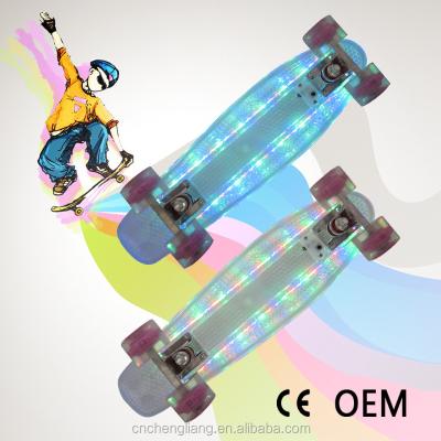 China Kid Good Price Fish Skateboard Led Lightweight Plastic Fish Skateboard for sale