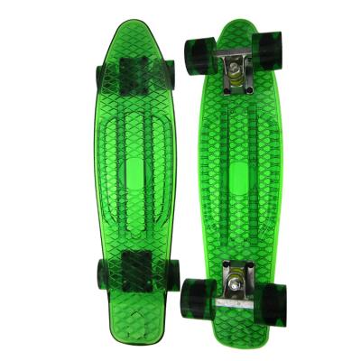 China 22 Inch LED Skateboard Plastic Flash PC Material Platform With LED Light And Music for sale