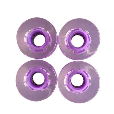 China High Quality PU PU Polyurethane Die Casting 60mm 70mm Longboard Skateboard Wheel for sale