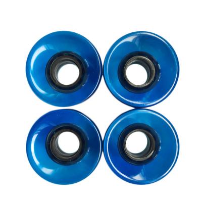 China Transparent Kid LED Light Skateboard Wheels Colorful Plastic Skateboard Wheels for sale