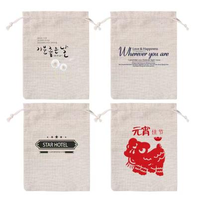 China Custom Logo Jute Drawstring Bag Small Organic Jute Drawstring Bags for sale